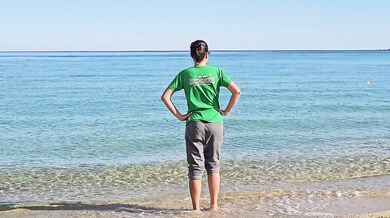 Let's make Public Beach a NUDIST one # Close Up PEE n Gaping on Public Beach