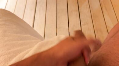 Sex with a hot stranger in the sauna after the gym