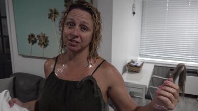Step Mom Comes Home Soaking Wet! - Cock Ninja - Goddess Brianna Beach