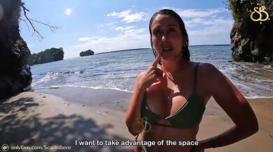 I let a stranger fuck my little pussy on the beach