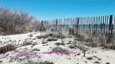 I make 3 guys at the beach and suck in the dunes