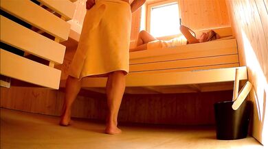 Surprise in the sauna