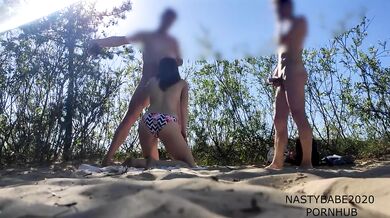 Nude beach sex voyeur watching us i suck his dick PART 3