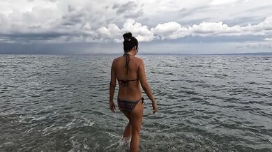 Magic of a wild NUDIST BEACH # Totally NAKED n underwater beauty