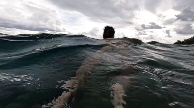Magic of a wild NUDIST BEACH # Totally NAKED n underwater beauty