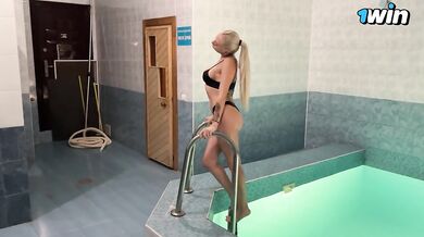 In sauna with a stranger