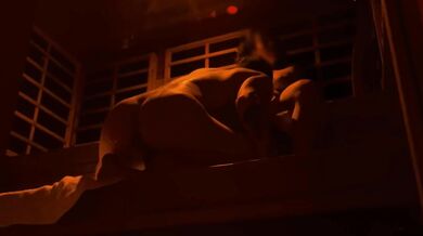 Caught masturbating in sauna by stranger