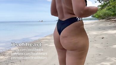 Nude beach walking