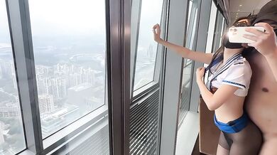 Fucking at 58th floor .Great view great girl great fucking!