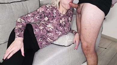 I love it when she sucks my cock and eats my cum like this
