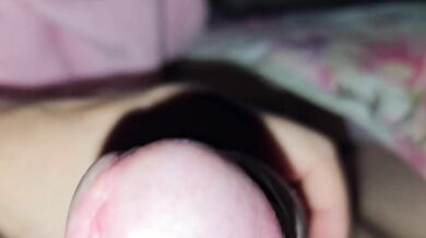 Will he go down his throat to the balls?