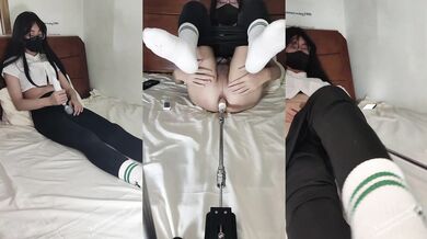 亚洲瑜伽裤白袜少女自慰阳具抽插失禁 伪娘 异装癖