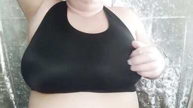 Huge big boobs massage asmr