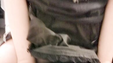 Hot Asian Goth Step Sister Massaged Then Rides White Huge Cock and ORGASMS