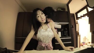 【個人撮影】#25 エンW不倫CH キッチンで立ちバック。。生挿入して中出しする不倫カップルの日常／Japanese amateur /日本人/japanese wife/ milf/色白