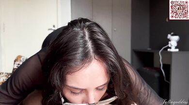 Step Mom Caught Me Jerking off for Her and Sucked Me