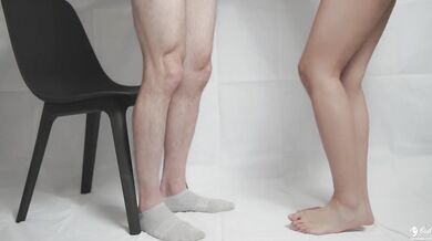 Chinese hottie jerks her friend off and then he fills her up with hot cum