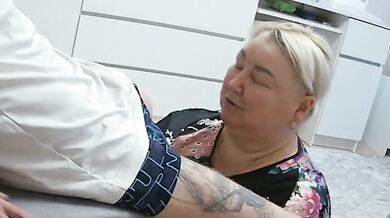 A friend came to visit to get enough cum