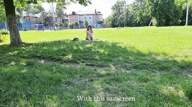 A SULTRY JUICY BITCH IN A CLEARING PICKED UP A STUPID FUCKER AND FUCKED HIM