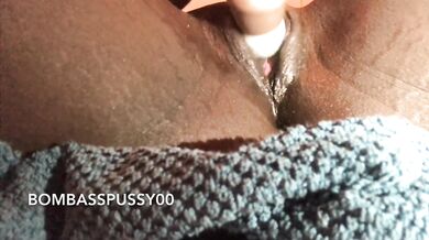 Bombasspussy00 riding monsterdildo with fake cum+ massive squirt at the end