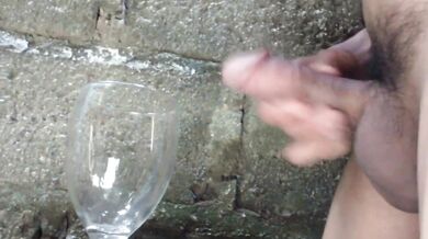 INDONESIAN DICK - Masturbation & Cum into Wine Glass During the 2023 Chinese New Year Celebration