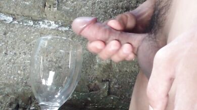 INDONESIAN DICK - Masturbation & Cum into Wine Glass During the 2023 Chinese New Year Celebration
