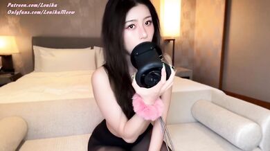 ASMR LICK,LonikaMeow in Pantyhose,黑絲港女女王舔耳,3Dio Sensitive Ear Licking,Ahegao,Kisses,JOI,耳舐め,귀핥기