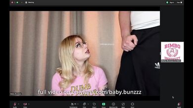 Teacher Sucks Dick During Online Class in Front of Students | Baby Bunzzz