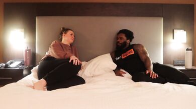Tinder Hotel Hookup | Pawg Takes & Swallows Tattooed BBC Cum Twice