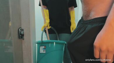 Hotel Maid Caught me Masturbating and decided to help me | she gave me her pussy but didn't let me fuck her ass