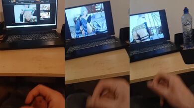 Me watching blue hair cute egirls on pornhub#1