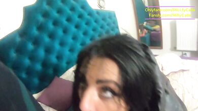 Shiny Downjacket Tease, Cameltoe Play & Messy Blowjob Finish