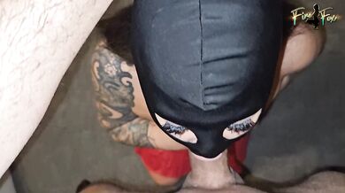 I fucked her throat and cum on her Face