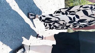 Walk with grandma in Birkenstocks