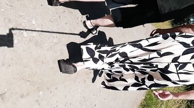 Walk with grandma in Birkenstocks