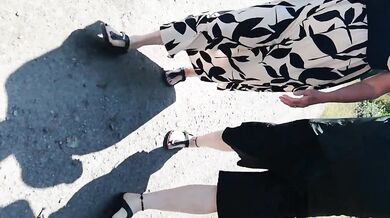 Walk with grandma in Birkenstocks