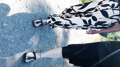 Walk with grandma in Birkenstocks