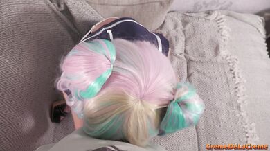 Stepdaughter is used by stepfather in cosplay outfit