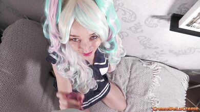 Stepdaughter is used by stepfather in cosplay outfit