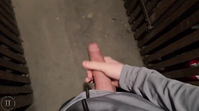 Caught Jerking Off in the Basement by Hot Neighbor - She Join In
