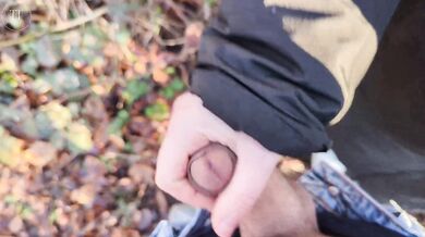 Risky Handjob on Busy Hiking Trail - We Almost Got Caught