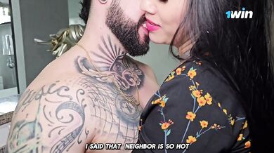 Mi VECINA SARAH BLACK viene a mi apartamento y termino FOLLANDO su enorme CULO