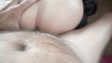 CAUGHT BY STEPBROTHER! ANAL LEATHER SLUT FUCKED AND CREAMPIED!