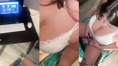 Amateur natural big tit step daughter slut bbc begs to drink & feel bbc piss all over her body & drinking pee blowjob‼