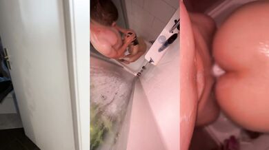 Mein Mitbewohner hat mich heimlich beim duschen überrascht