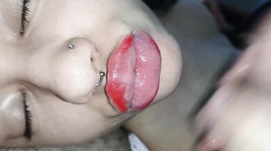 cum inside my mouth, handjob face, creampie in my mouth????????