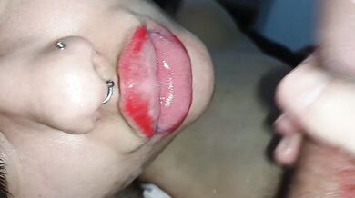 cum inside my mouth, handjob face, creampie in my mouth????????