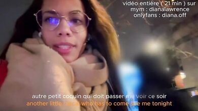 Elle se tape sa 3eme bite de la journée avant de rentrer voir son mari
