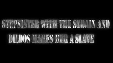 Stepsister penetrated with the fucking machine and dildos and made into a slave