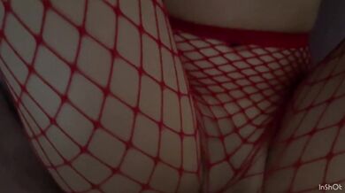 She got caught in handcuffs and I ripped of her fishnet tights